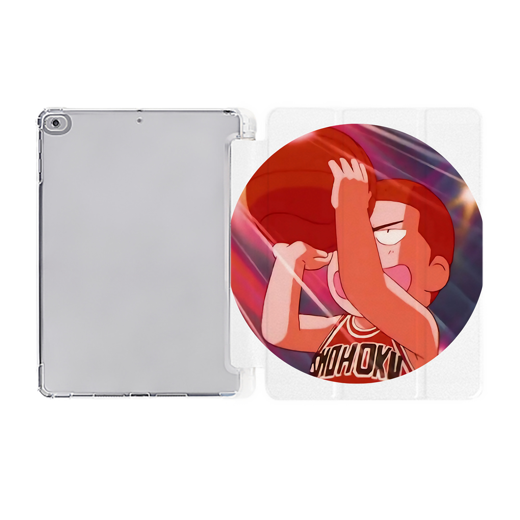 （画像用） SLAM DUNK／スラムダンク IPad ケース ペン収納付き 三つ折りスタンド PUレザー×シリコン 対応機種9.5/10.5/10.9インチ